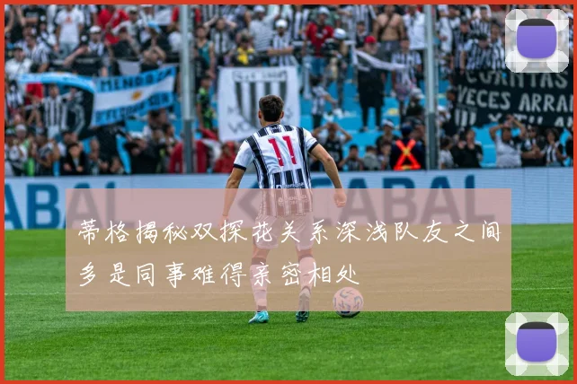 蒂格揭秘双探花关系深浅队友之间多是同事难得亲密相处